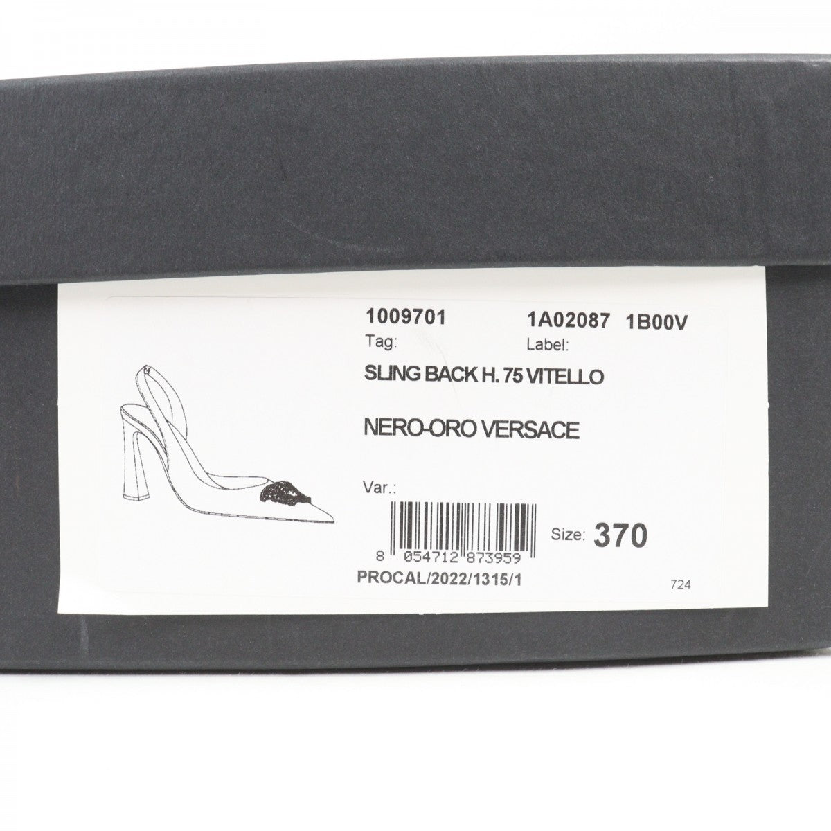 Versace Pumps 1009701 Leather Black 37