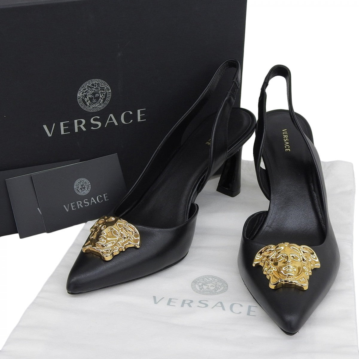 Versace Pumps 1009701 Leather Black 37