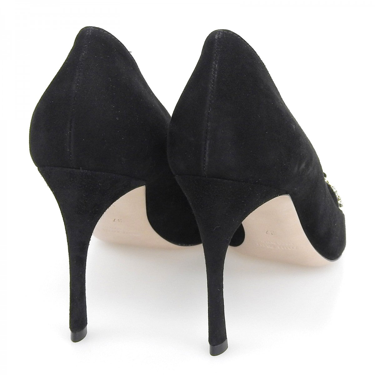 Miu Miu Pumps Suede Leather Black 37