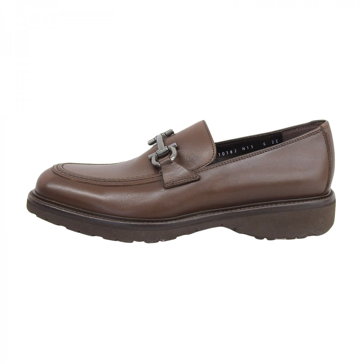 Salvatore Ferragamo Loafers 10382 Leather Brown Ganto 6