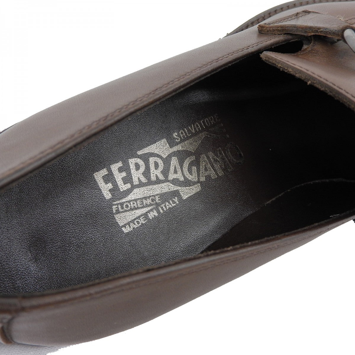 Salvatore Ferragamo Loafers 10382 Leather Brown Ganto 6