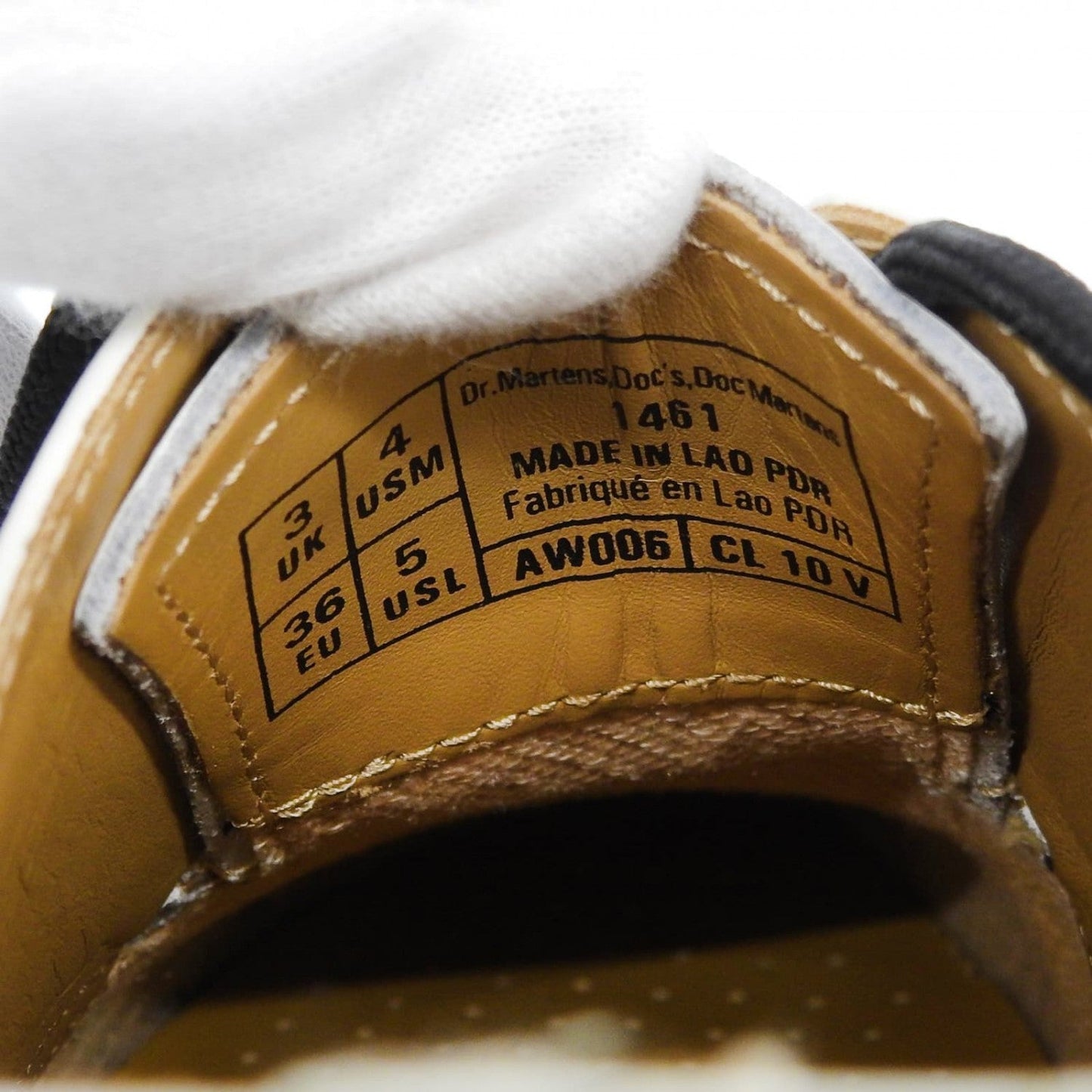Dr.Martens Leather Shoes Leather White 1461 3