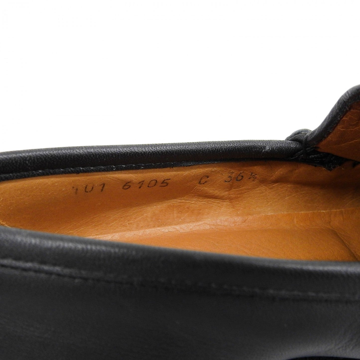 Gucci Loafers 101 6105 Leather Black 36.5