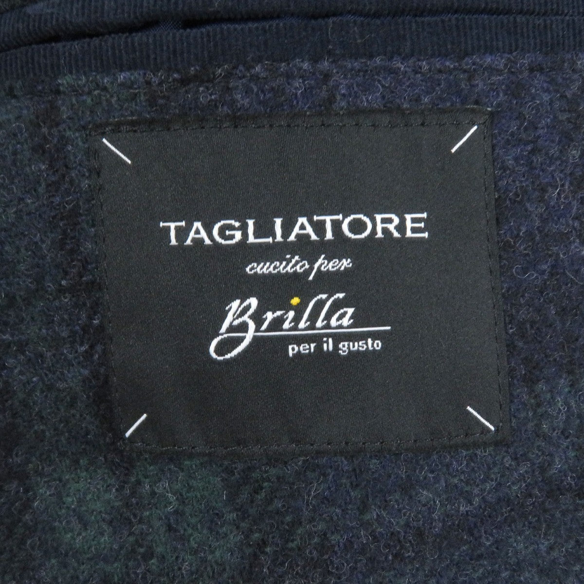Tagliatore Tailored Jacket Hair Navy Green Brilla 44