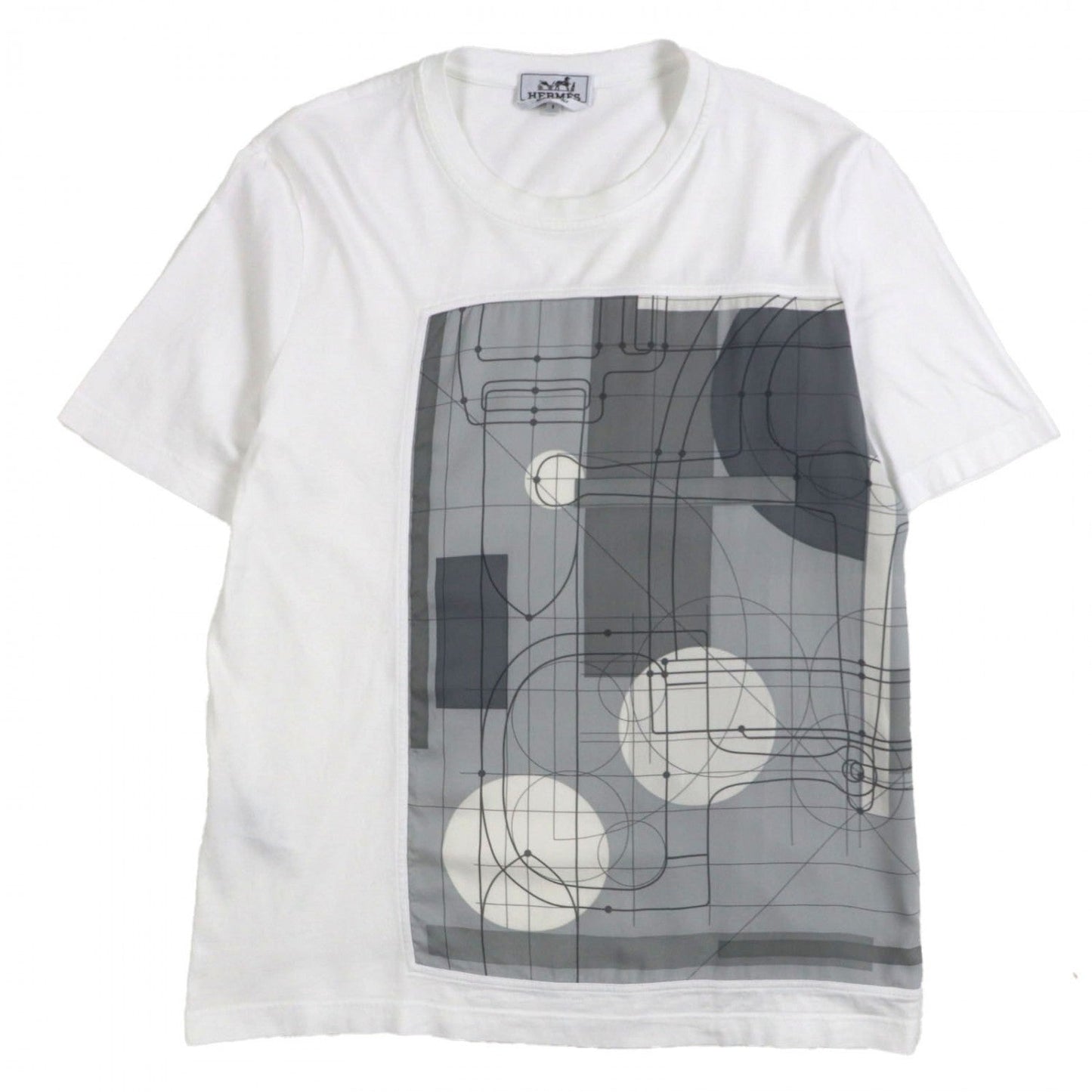 Hermes Short Sleeve T-Shirt Cotton White S
