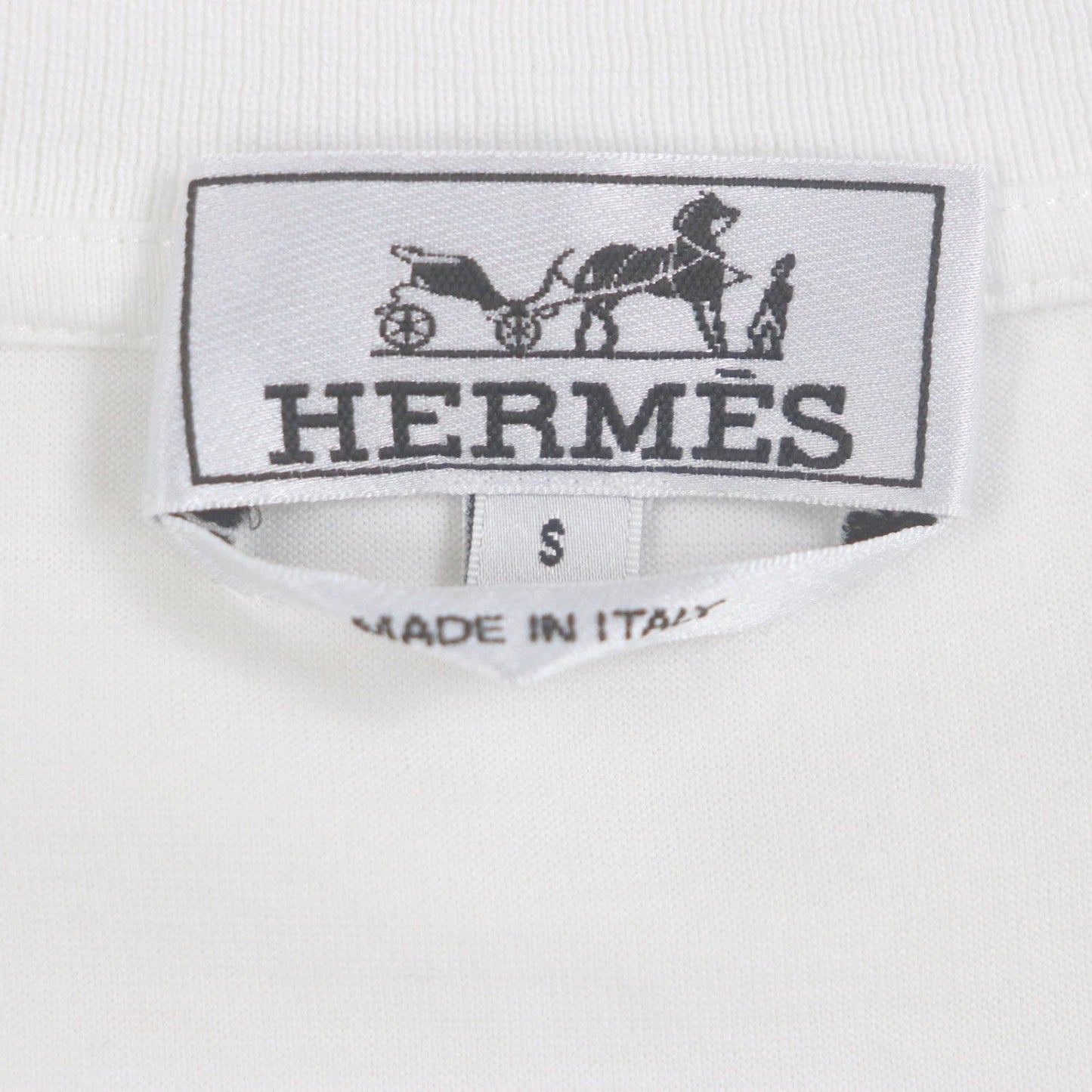 Hermes Short Sleeve T-Shirt Cotton White S