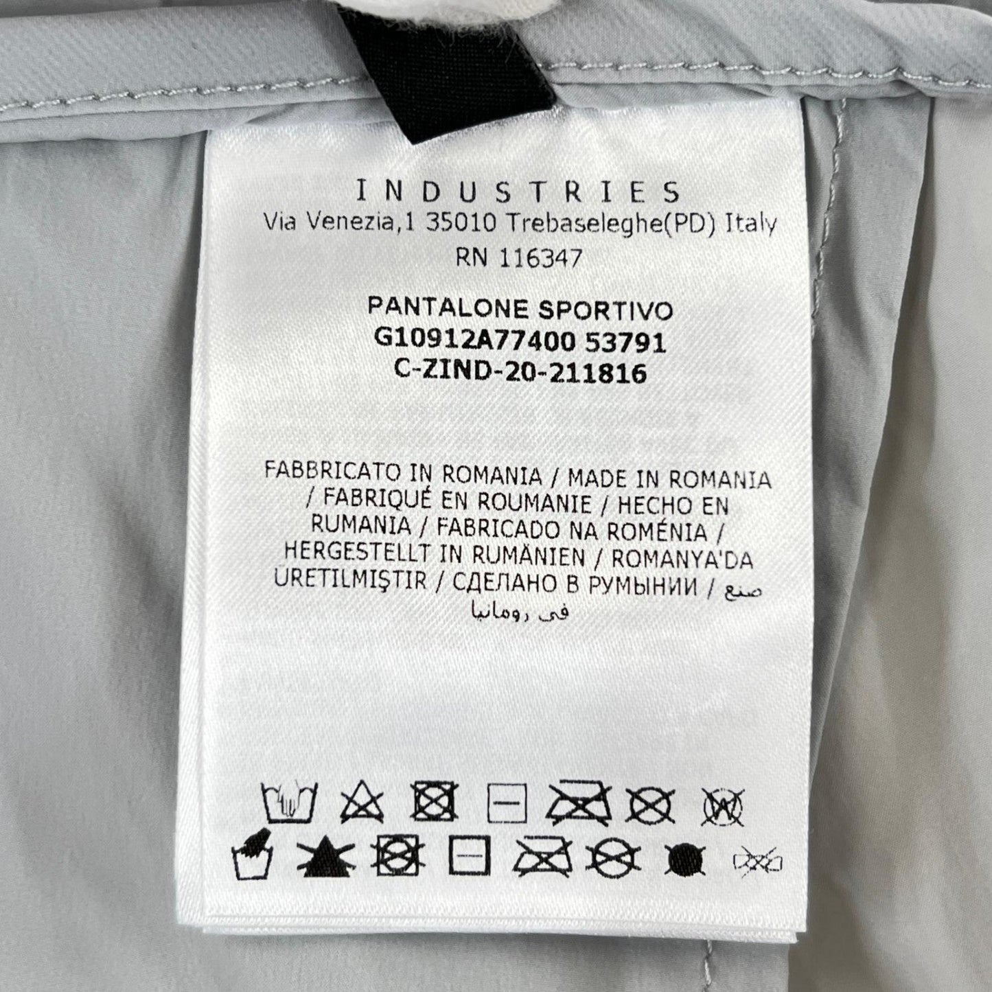 Moncler Pants G10912A77400 Nylon Gray Pantalone 44