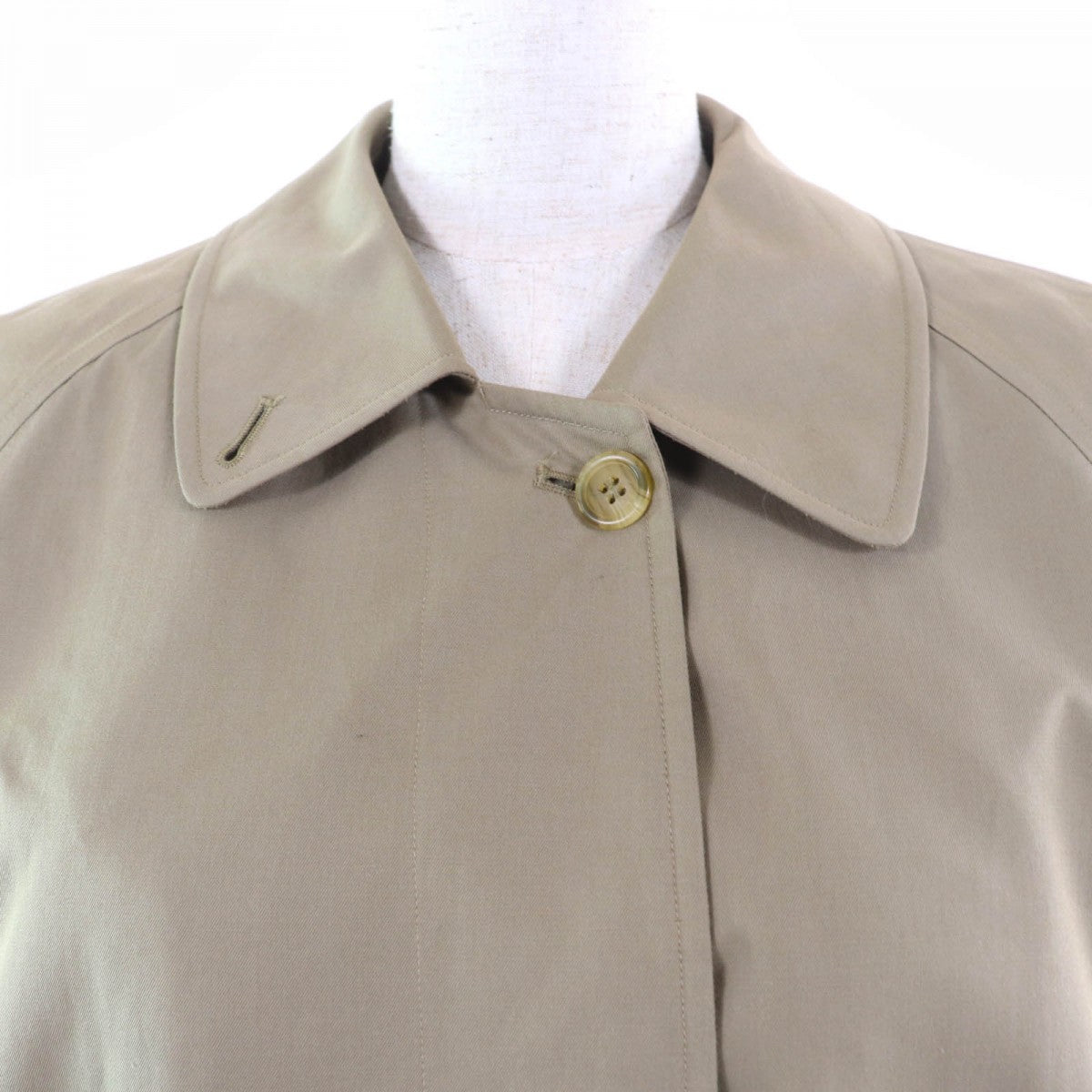 Burberry Stainless Collar Coat Cotton Beige No Size Listed