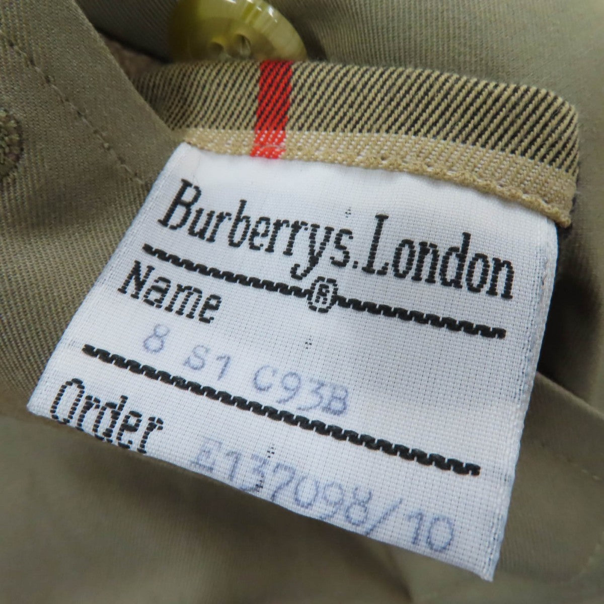Burberry Stainless Collar Coat Cotton Beige No Size Listed