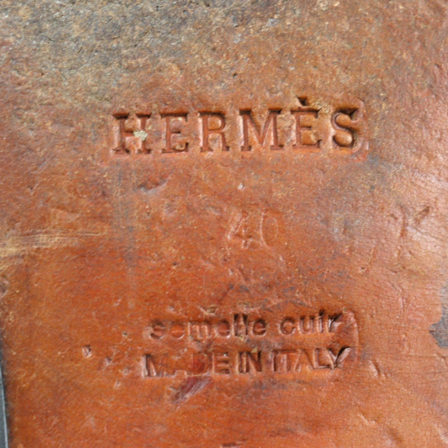 Hermes Loafers Leather Black Constance 40