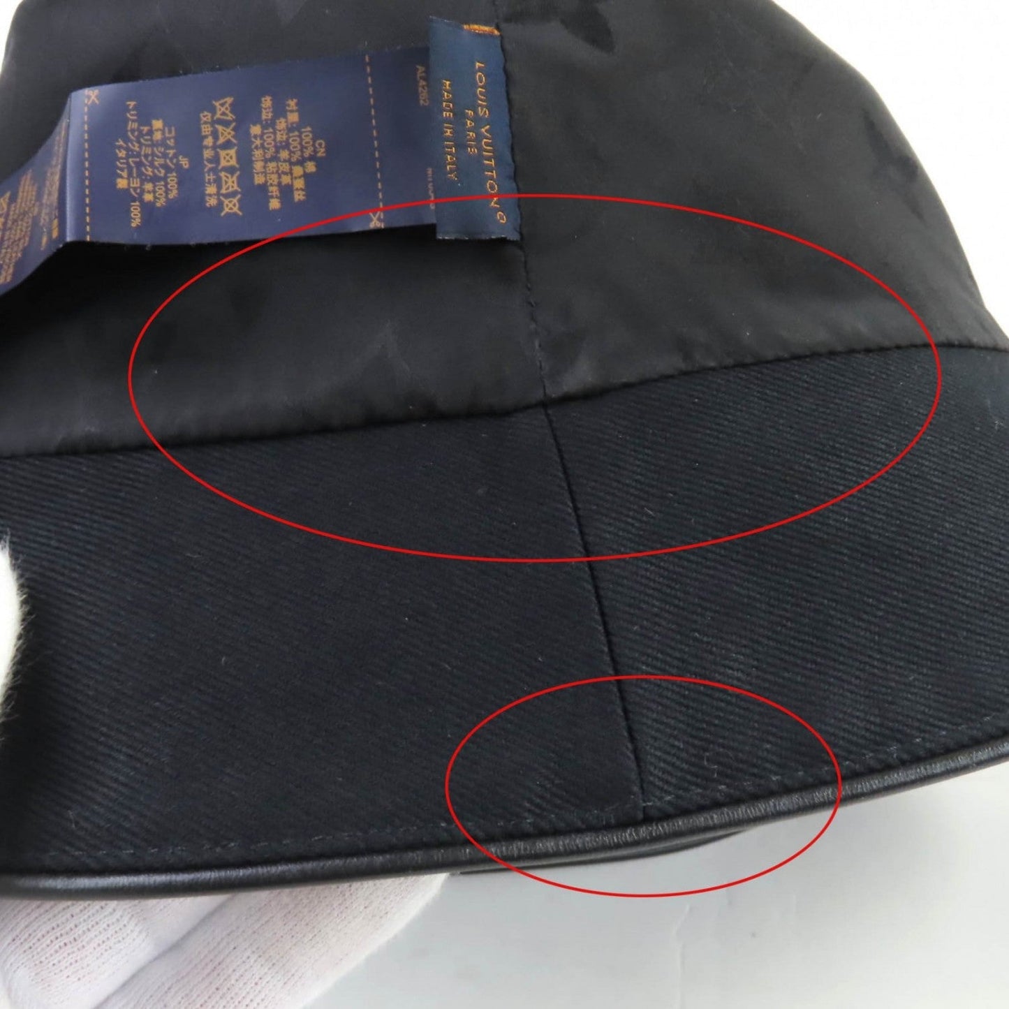 Louis Vuitton Hat M7054S Cotton Black Bucket Hatlv City