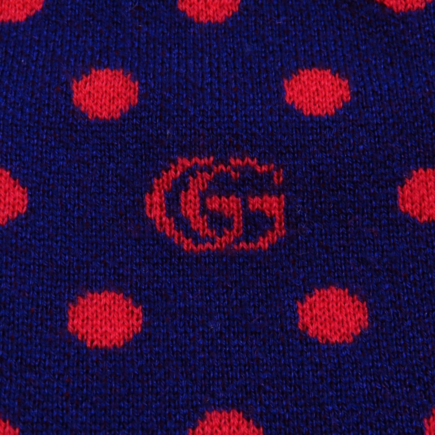 Gucci Skirt 623610 Wool Navy Red Xs