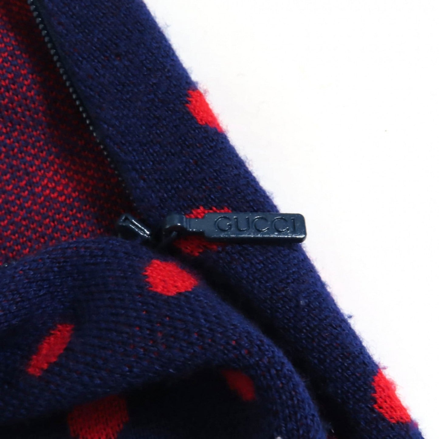 Gucci Skirt 623610 Wool Navy Red Xs