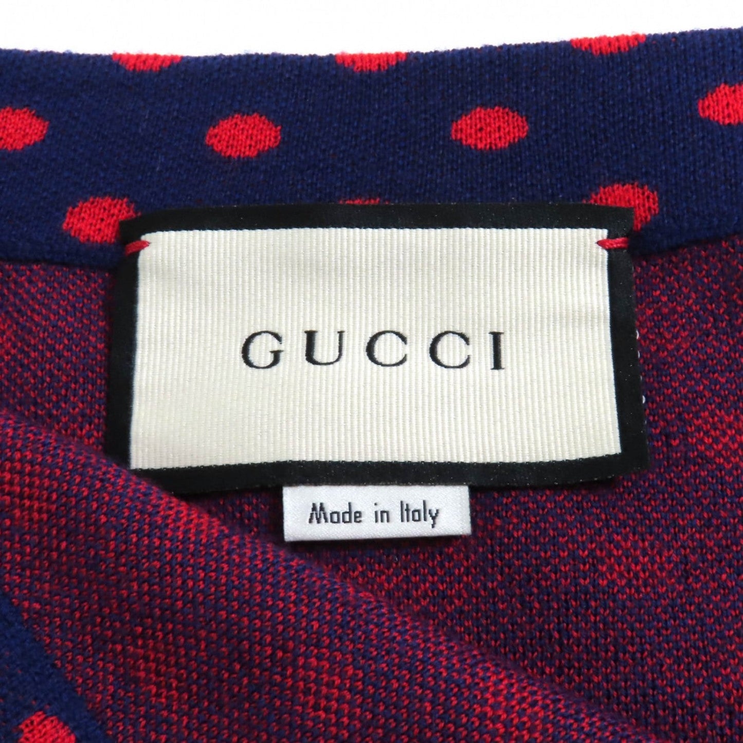 Gucci Skirt 623610 Wool Navy Red Xs
