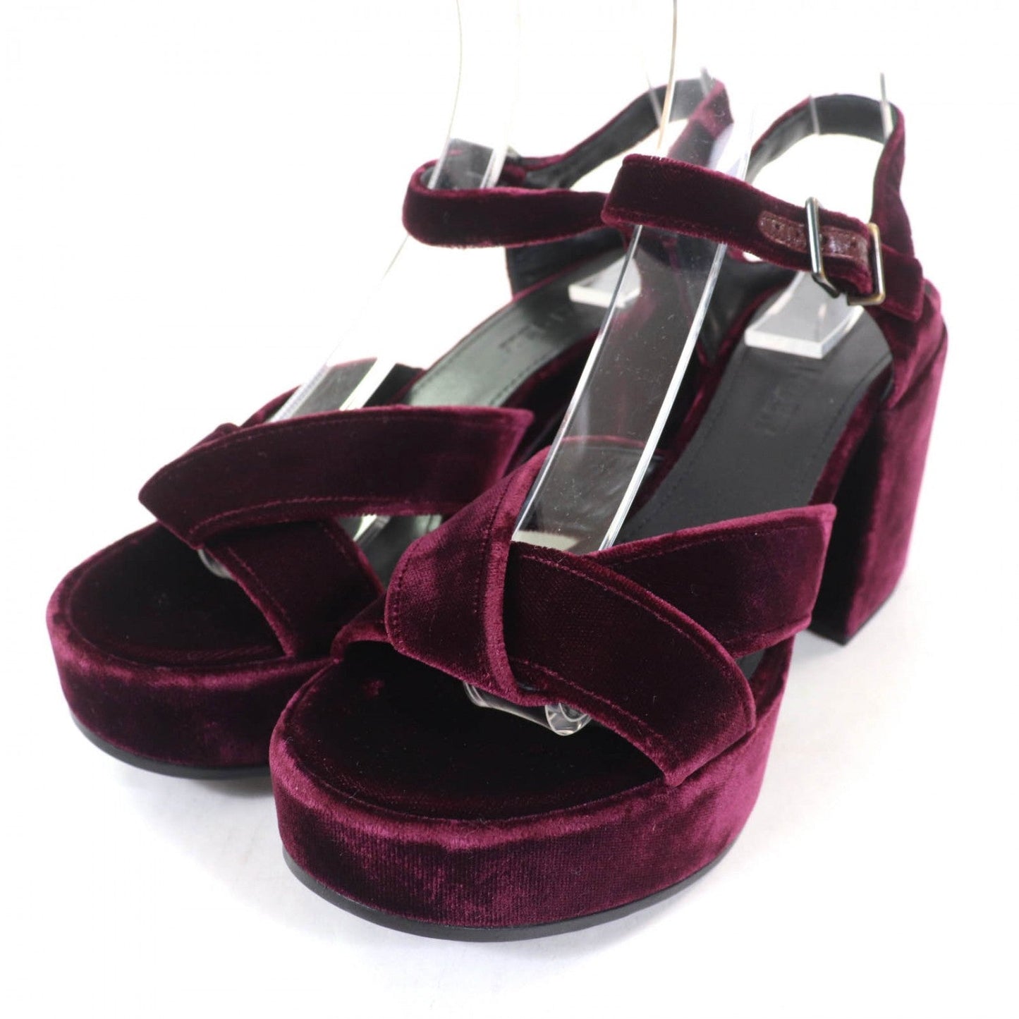 Jil Sander Sandals Velor Purple 36