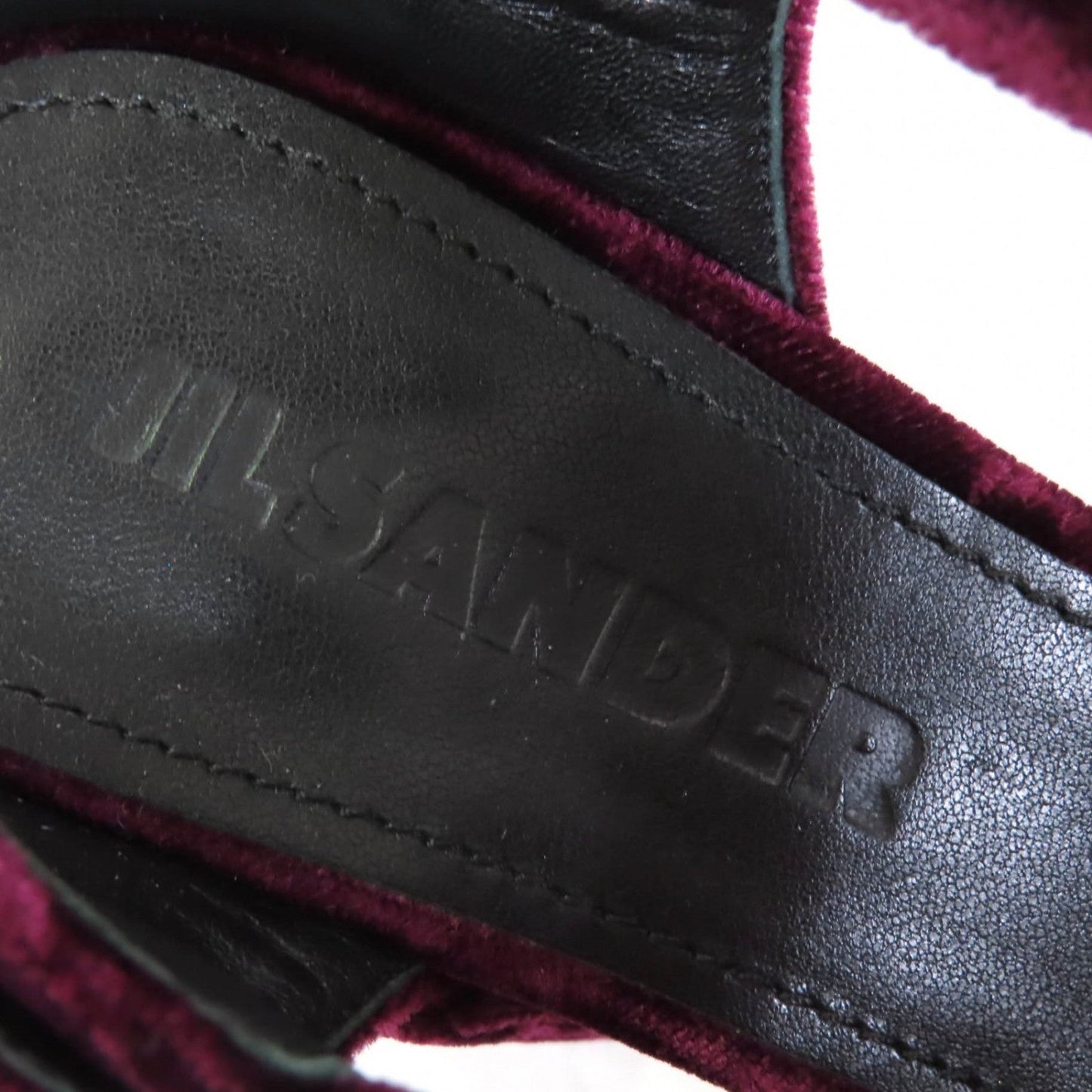 Jil Sander Sandals Velor Purple 36