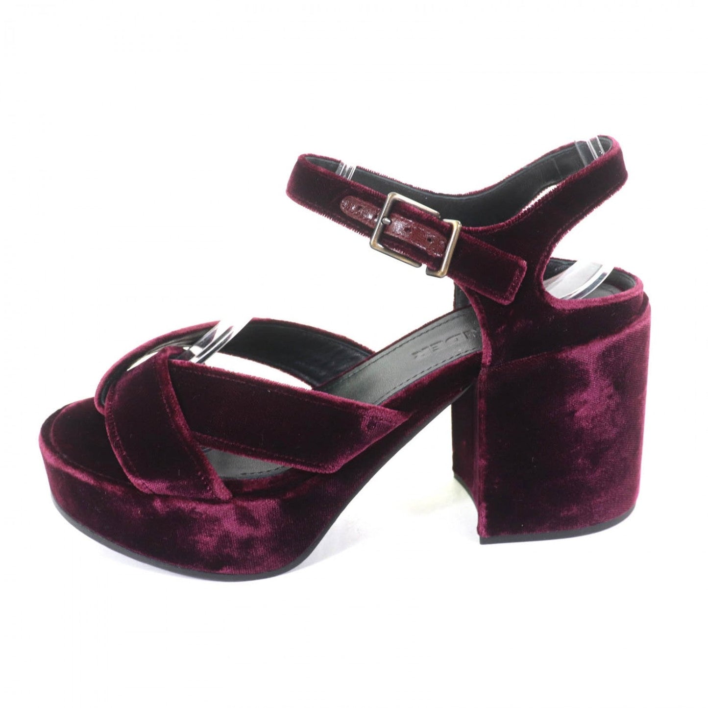Jil Sander Sandals Velor Purple 36