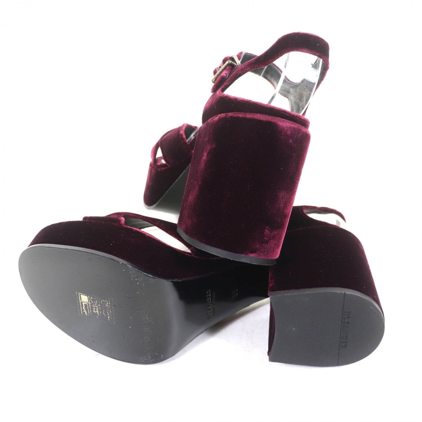 Jil Sander Sandals Velor Purple 36