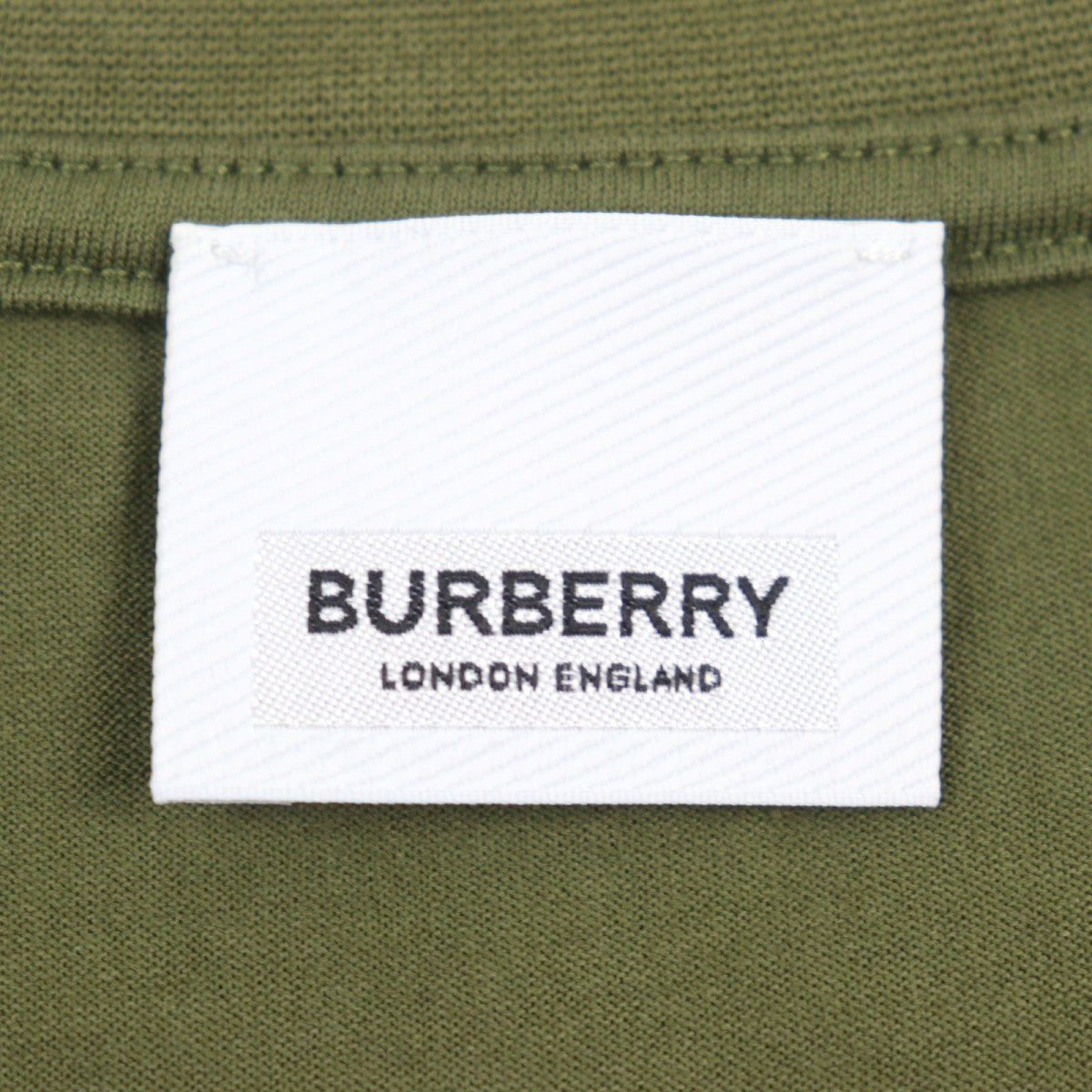 Burberry Short Sleeve T-Shirt 8055249 Cotton Khaki Green Harlford M