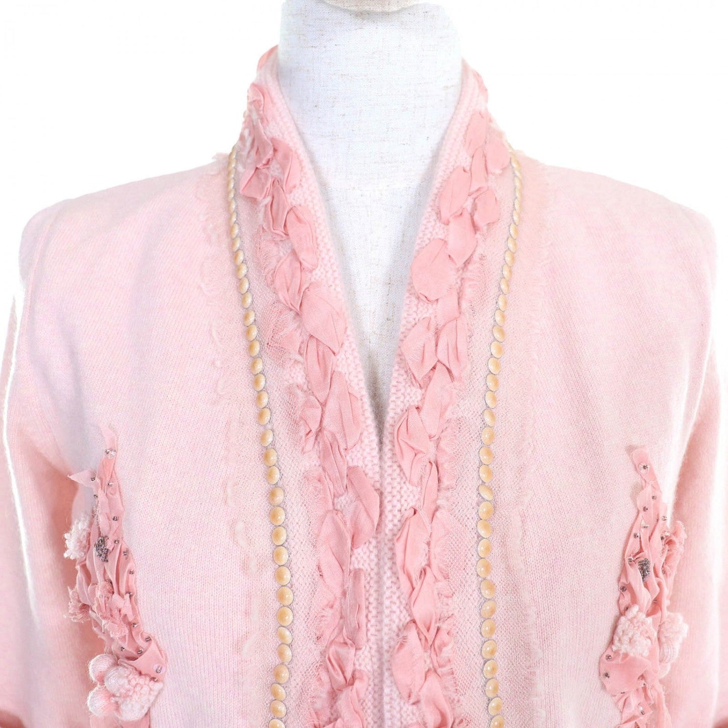 Chanel Cardigan P37887 Cashmere Pink 36
