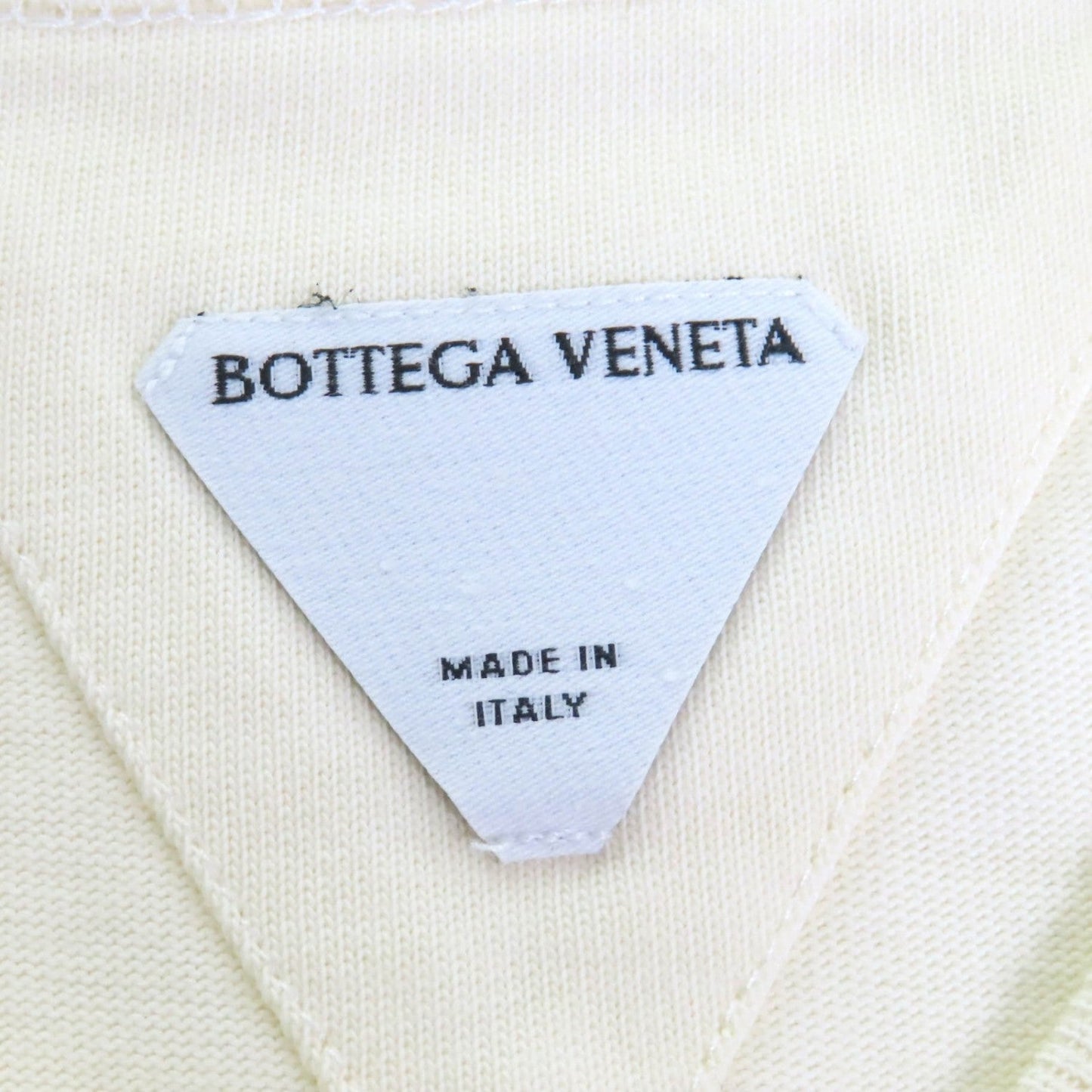 Bottegaveneta Short Sleeve T-Shirt 777597 Cotton Cream Type Xs