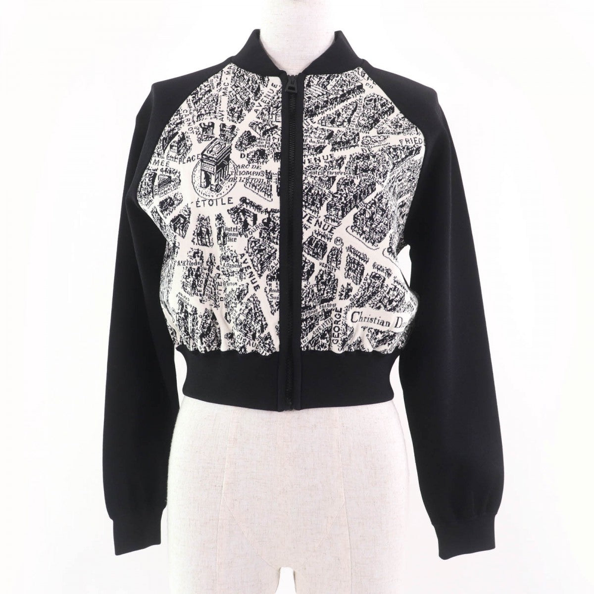 Christian Dior Cardigan 324V50Am505 Rayon Black Plan De Paris 40