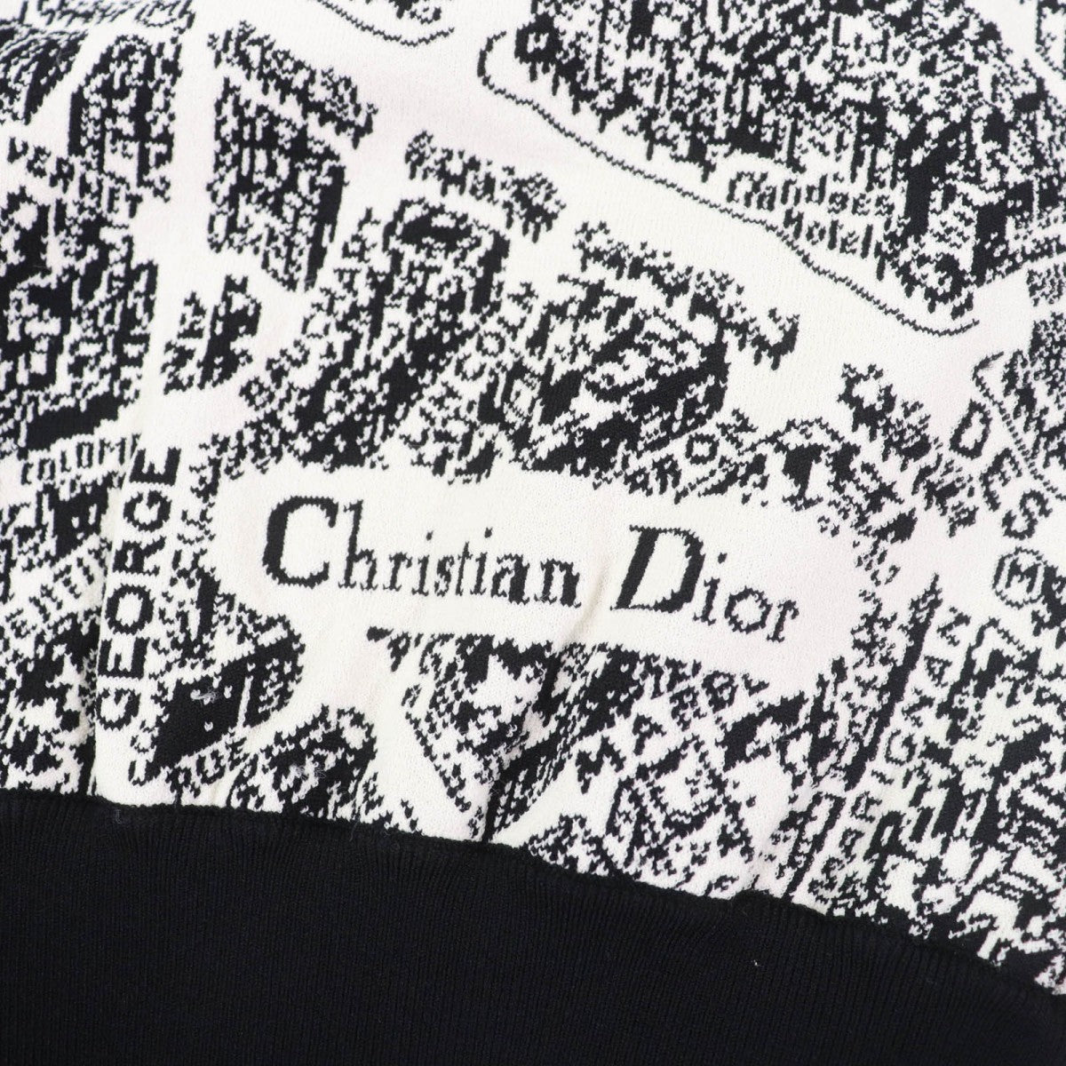 Christian Dior Cardigan 324V50Am505 Rayon Black Plan De Paris 40
