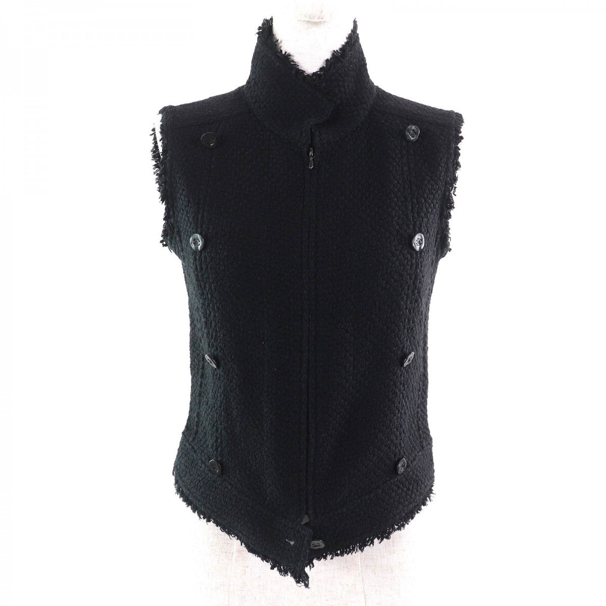 Chanel Jacket 06P P27993 Silk Black 38