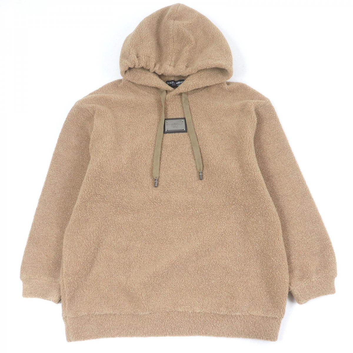 Dolce&Gabbana Hoodie F9N83T Wool Beige Xs