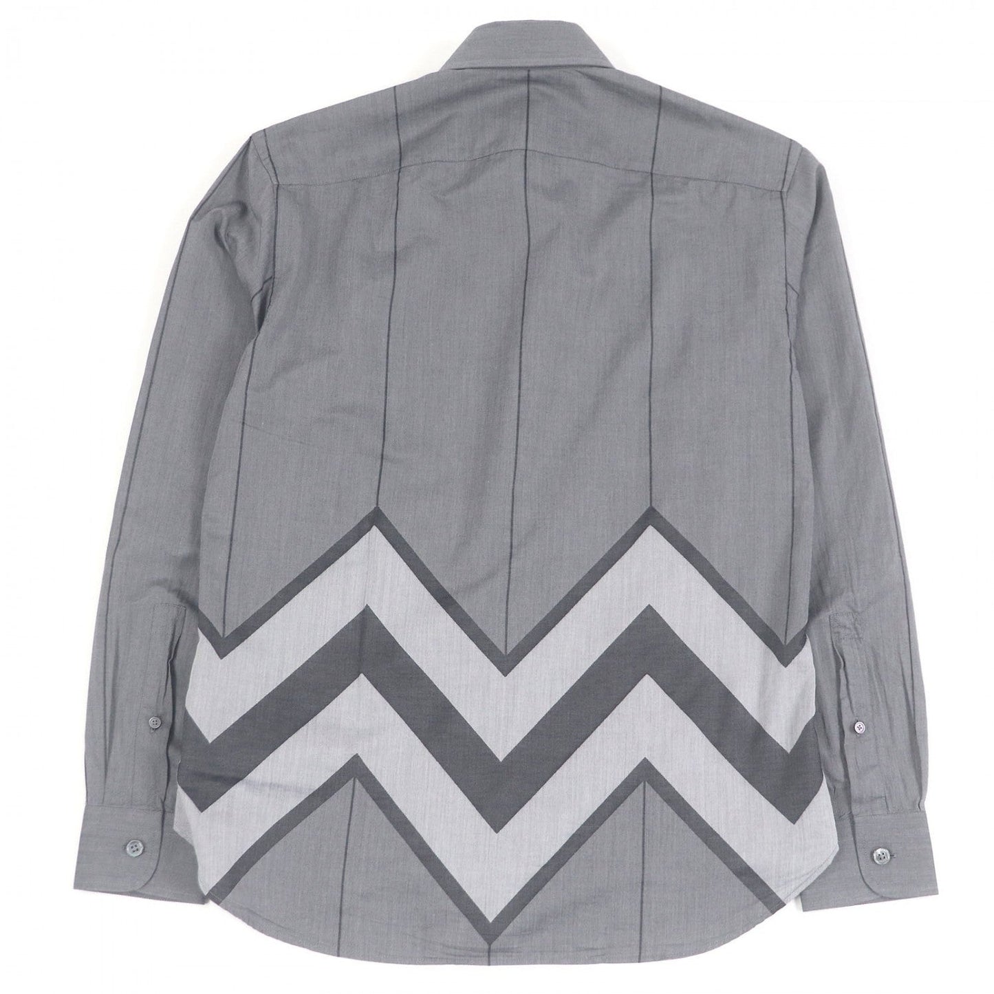 Louis Vuitton Long Sleeve Shirt Cotton Gray Xs
