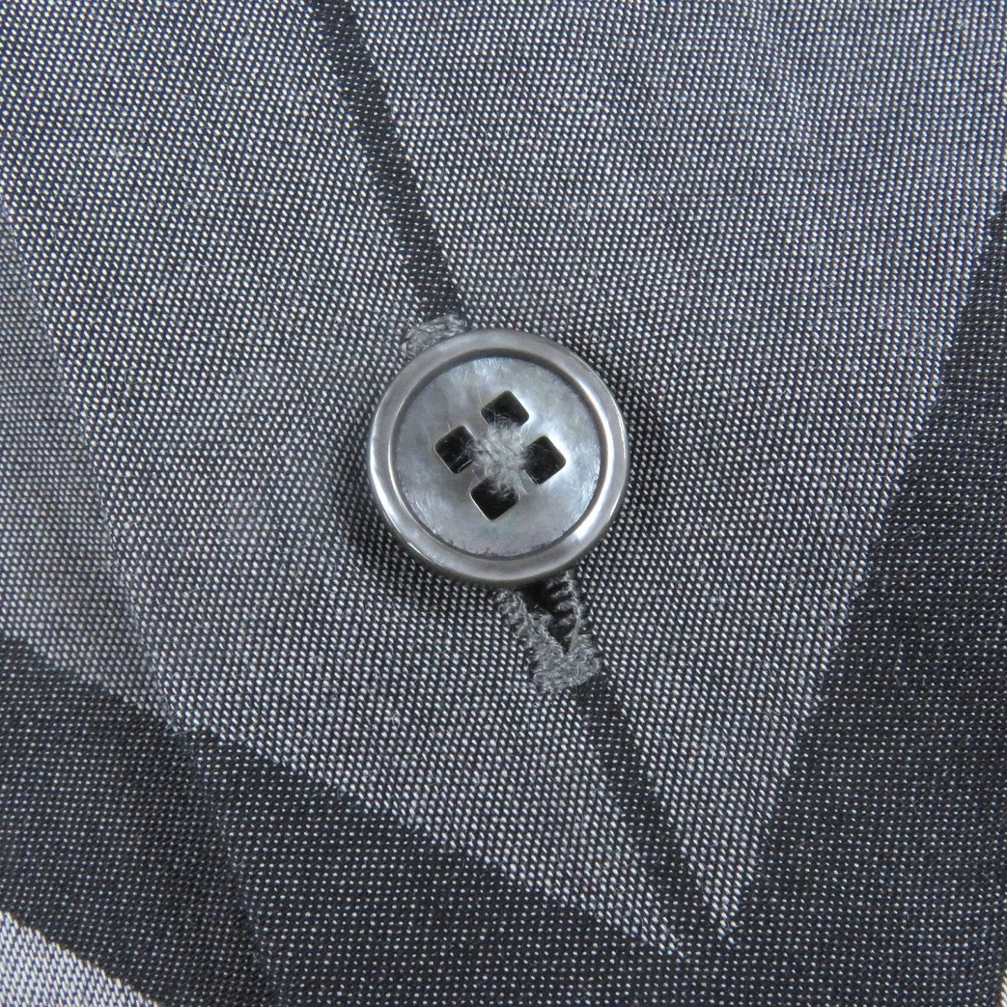 Louis Vuitton Long Sleeve Shirt Cotton Gray Xs