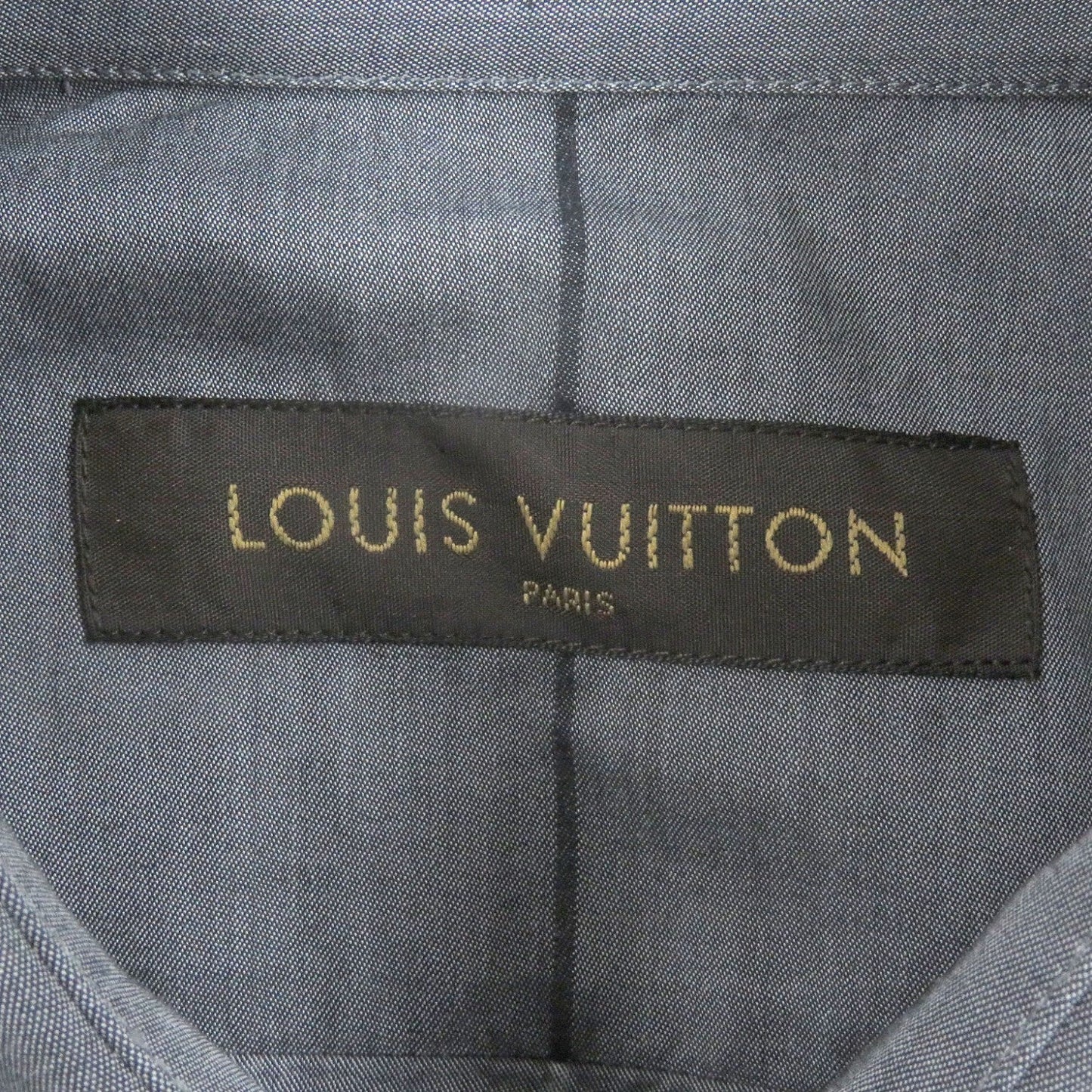 Louis Vuitton Long Sleeve Shirt Cotton Gray Xs