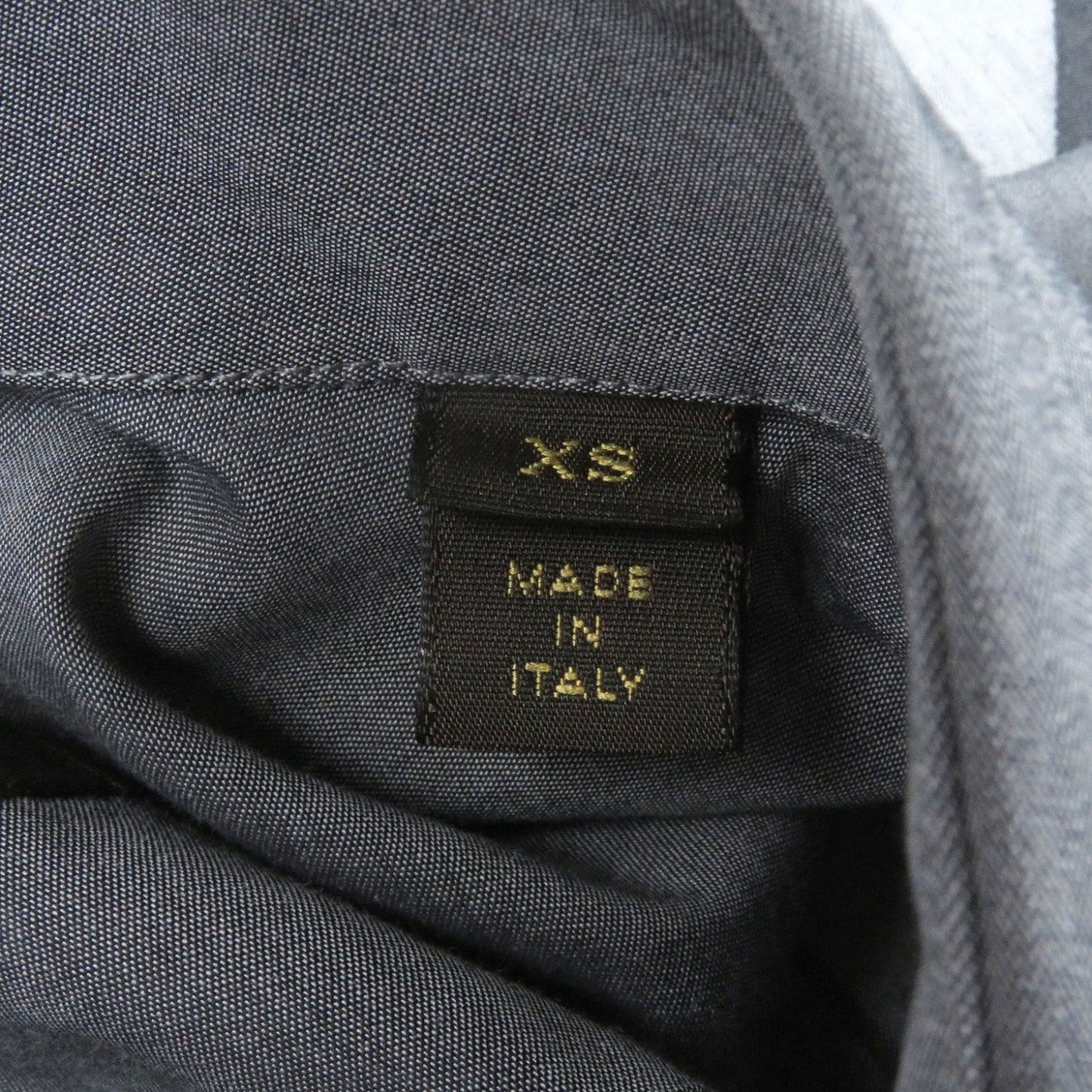 Louis Vuitton Long Sleeve Shirt Cotton Gray Xs