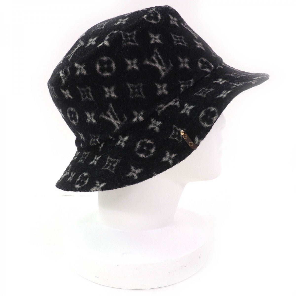 Louis Vuitton Hat M76743 Wool Black Bob Carry On Hat M