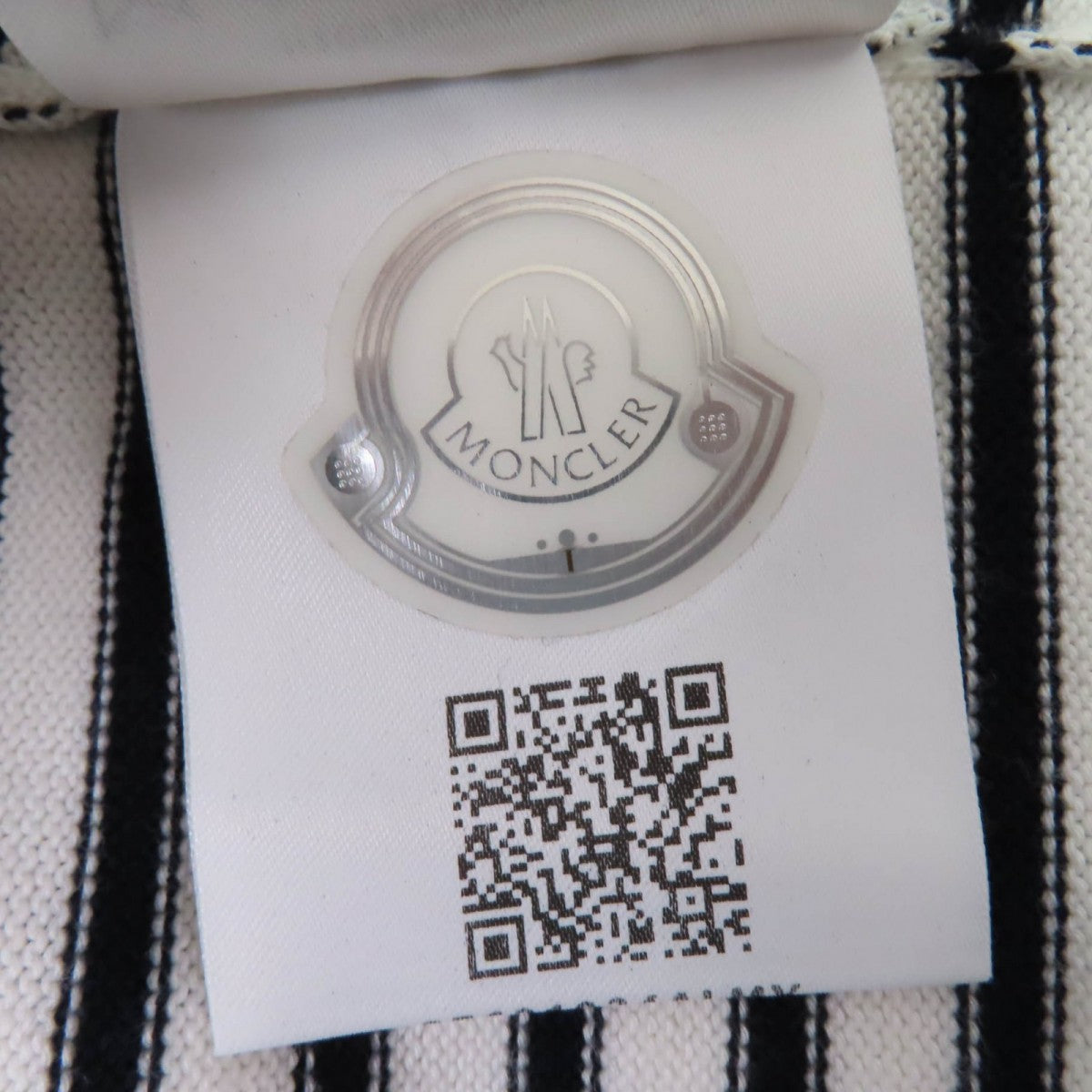 Moncler Knit Cotton Ivory Black Xs