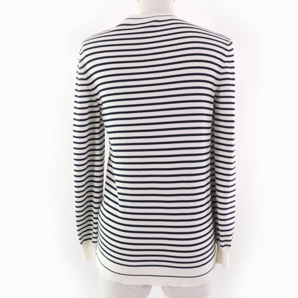 Moncler Knit Cotton Ivory Black Xs