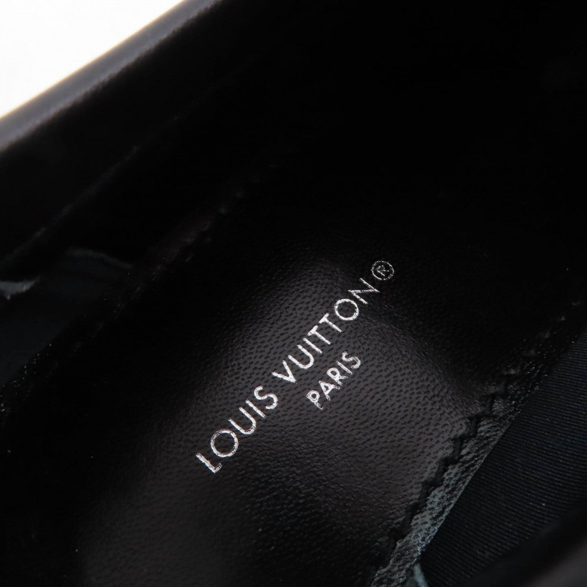 Louis Vuitton Leather Shoes Leather Black Academy Line 34.5