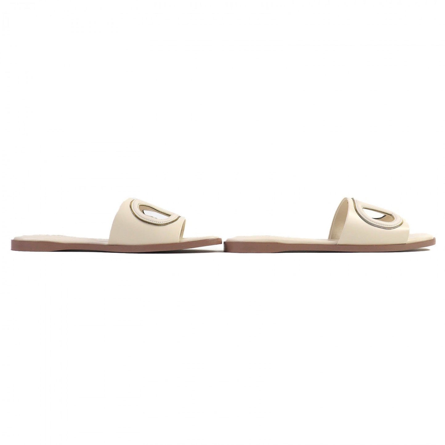 Valentino Garavani Sandals 4W2S0Ib0 Leather Ivory Antique Brass 35