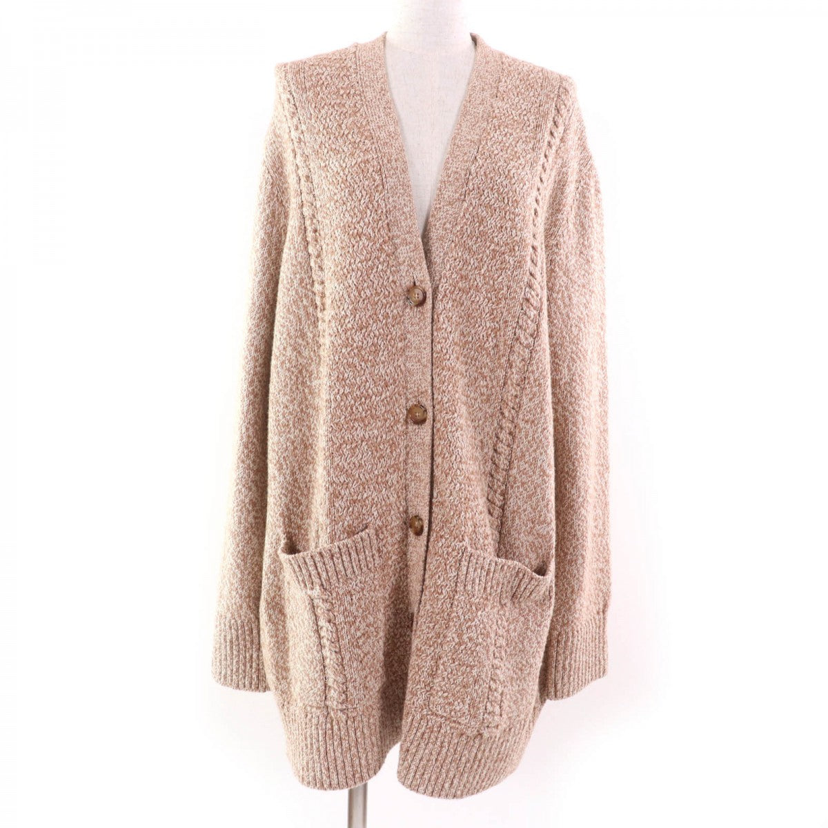 Burberry Cardigan 8043367 Wool Brown M