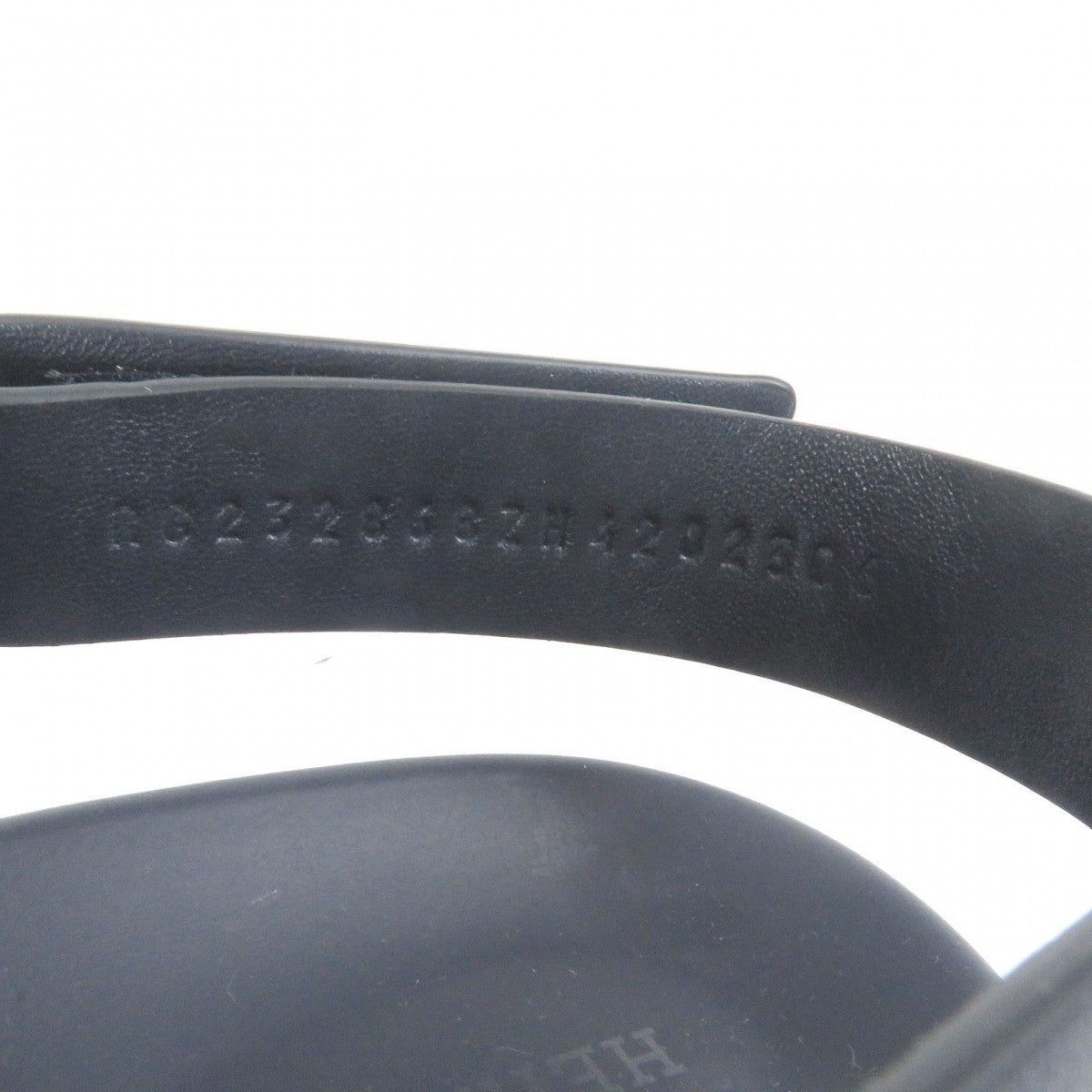 Hermes Sandals Leather Navy Electric 42