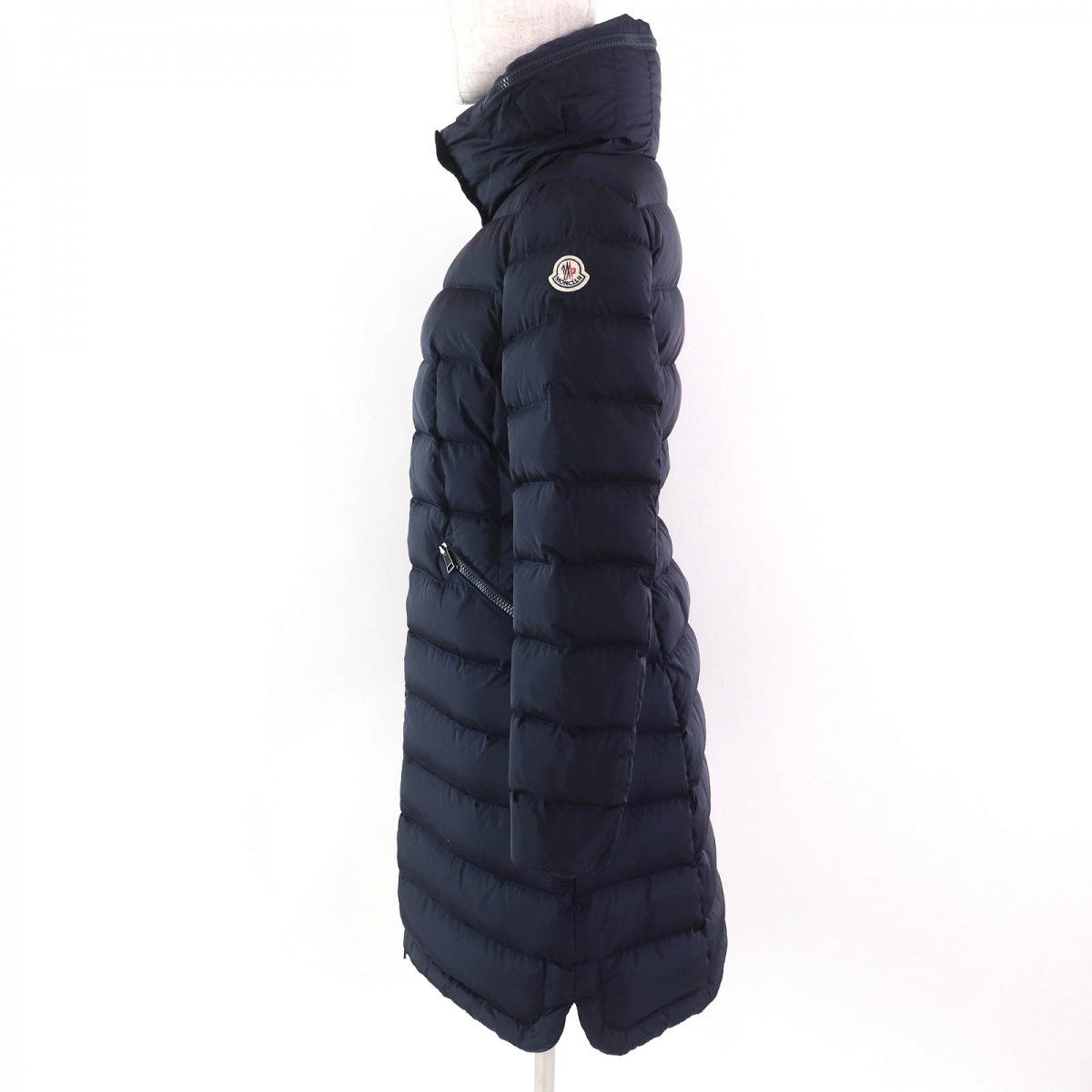 Moncler Down Coat Nylon Navy Flammette 1