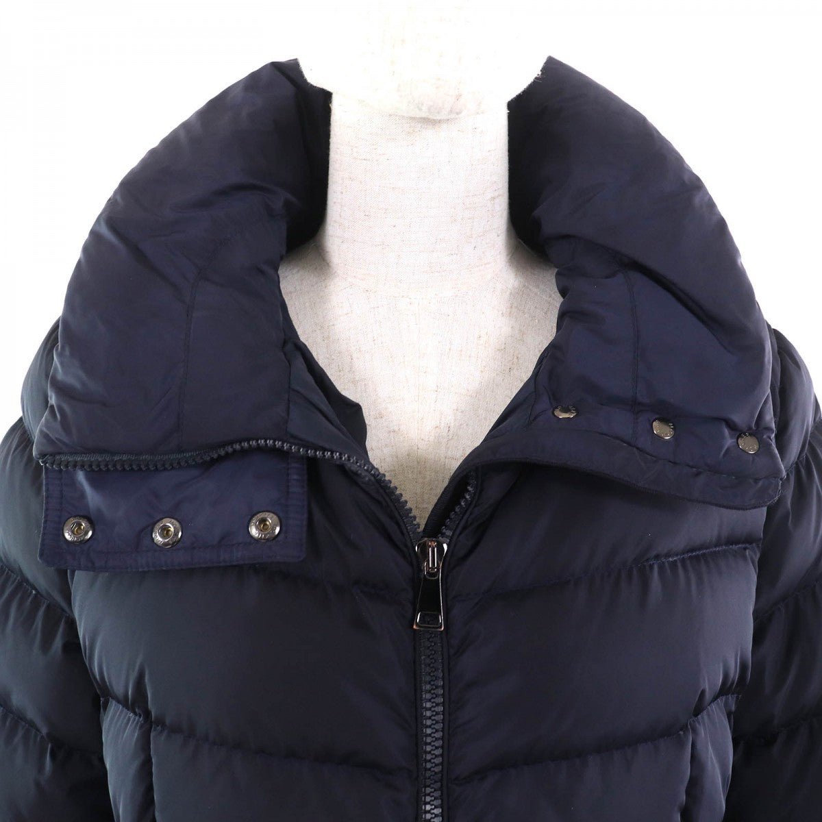 Moncler Down Coat Nylon Navy Flammette 1