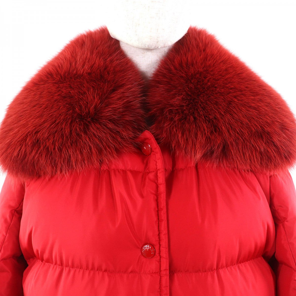 Moncler Down Jacket Nylon Red Mesange 1