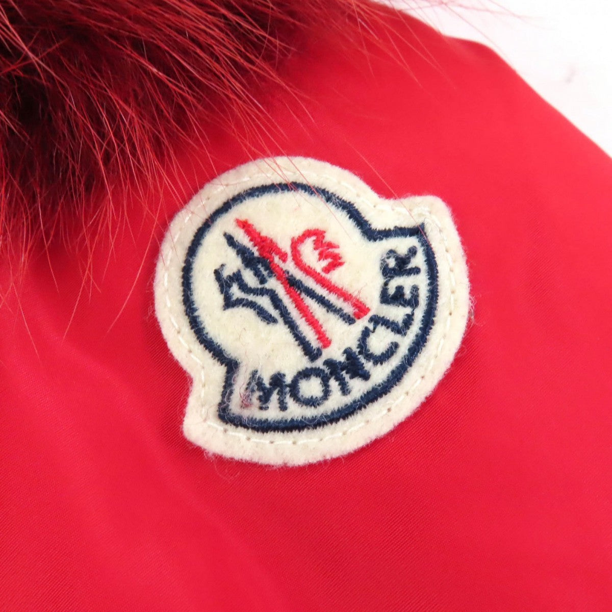 Moncler Down Jacket Nylon Red Mesange 1