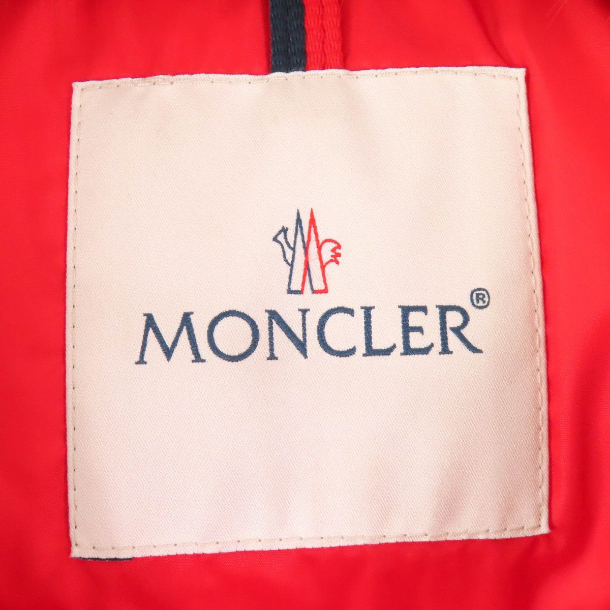 Moncler Down Jacket Nylon Red Mesange 1