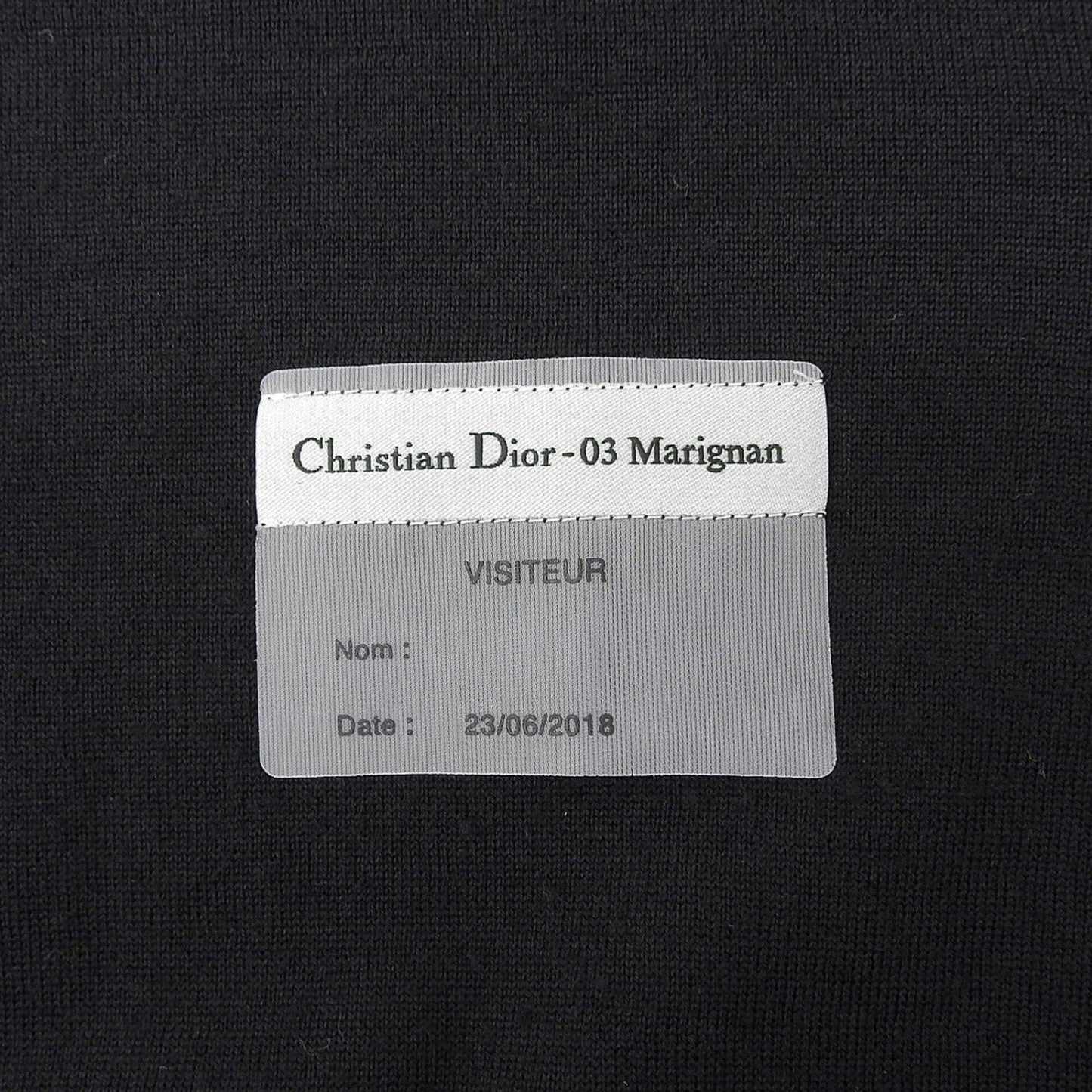 Dior Homme Knit 923M649At938 Wool Black L
