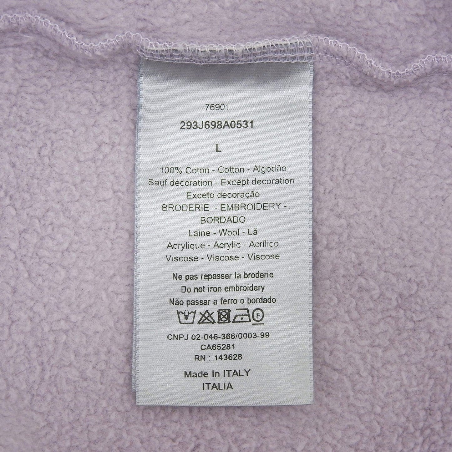 Dior Homme Hoodie 293J698A0531 Cotton Purple Atelier L