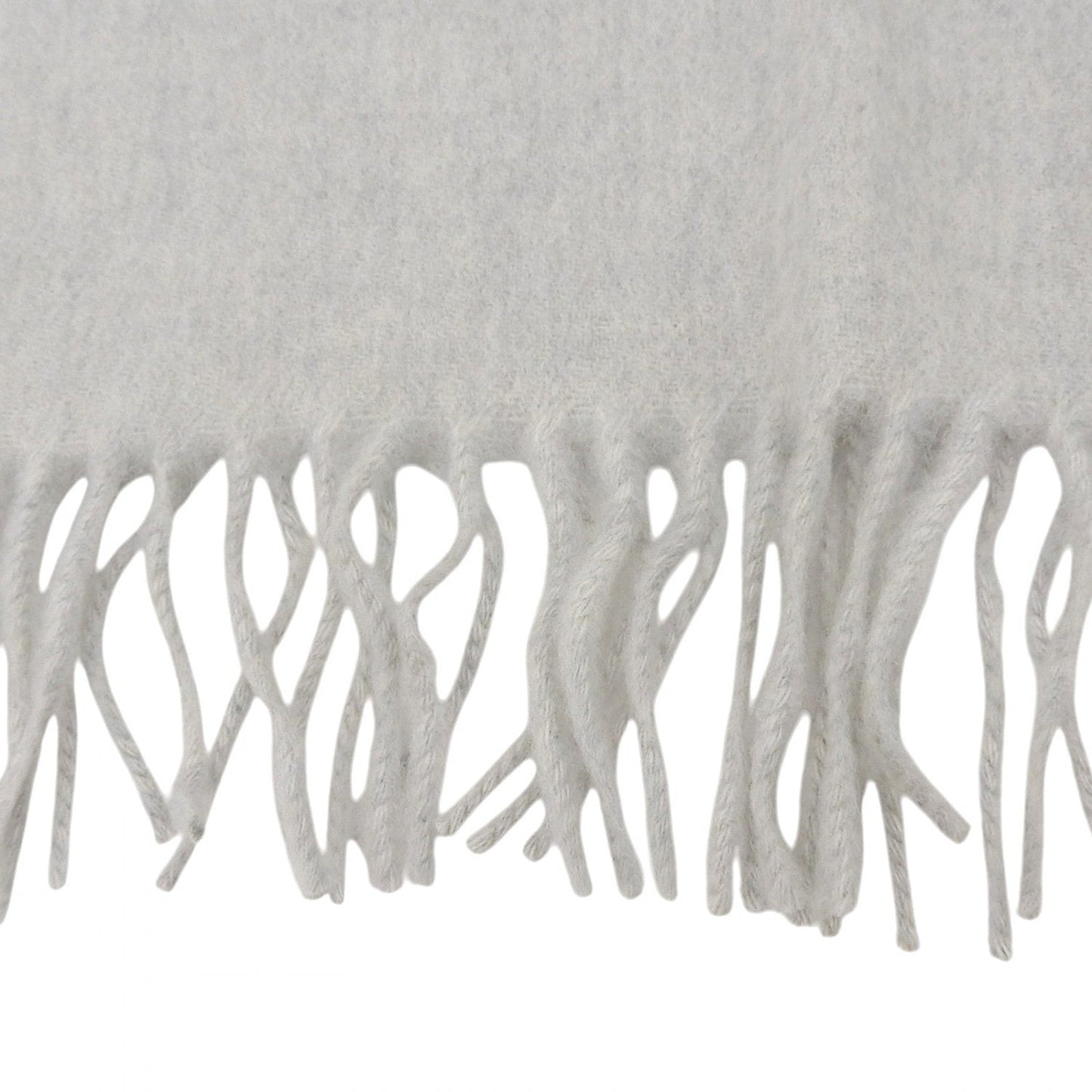 Hermes Scarf Cashmere Light Gray