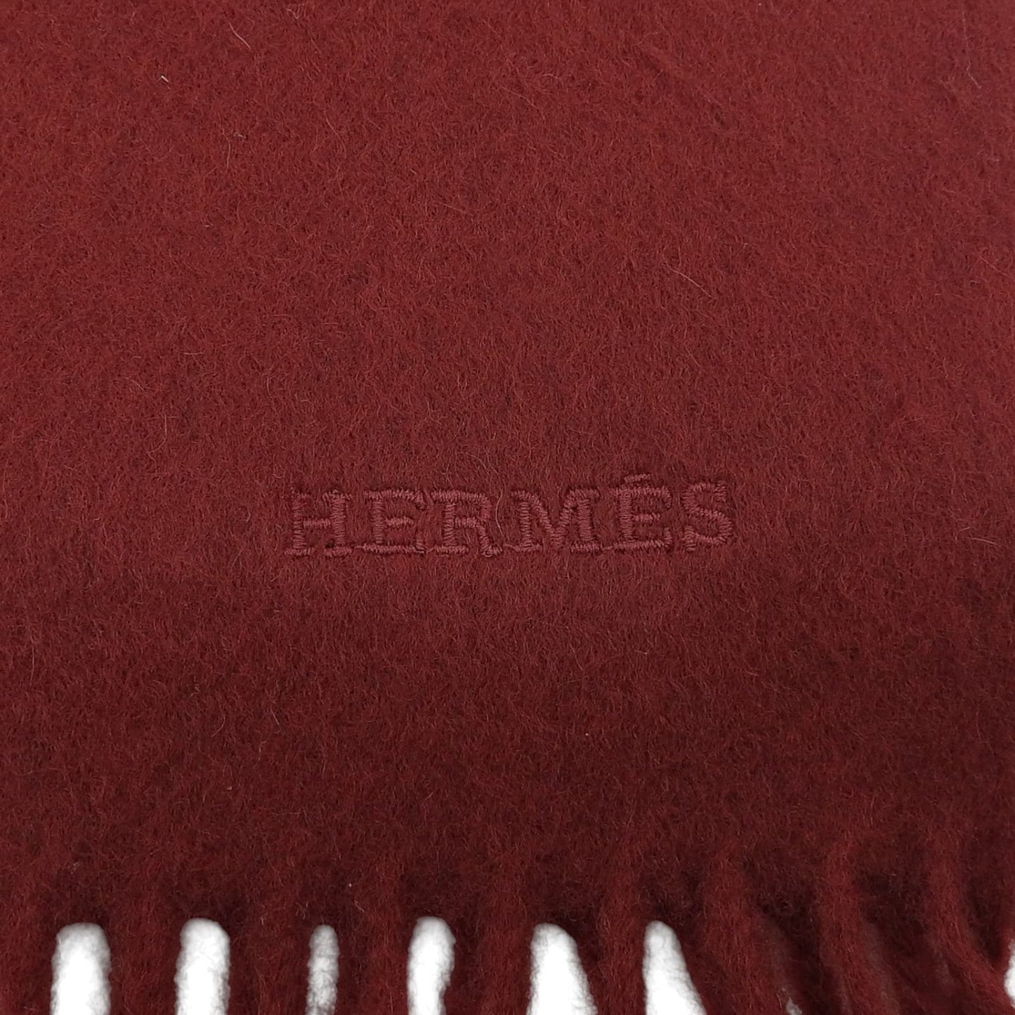 Hermes Scarf Cashmere Rouge