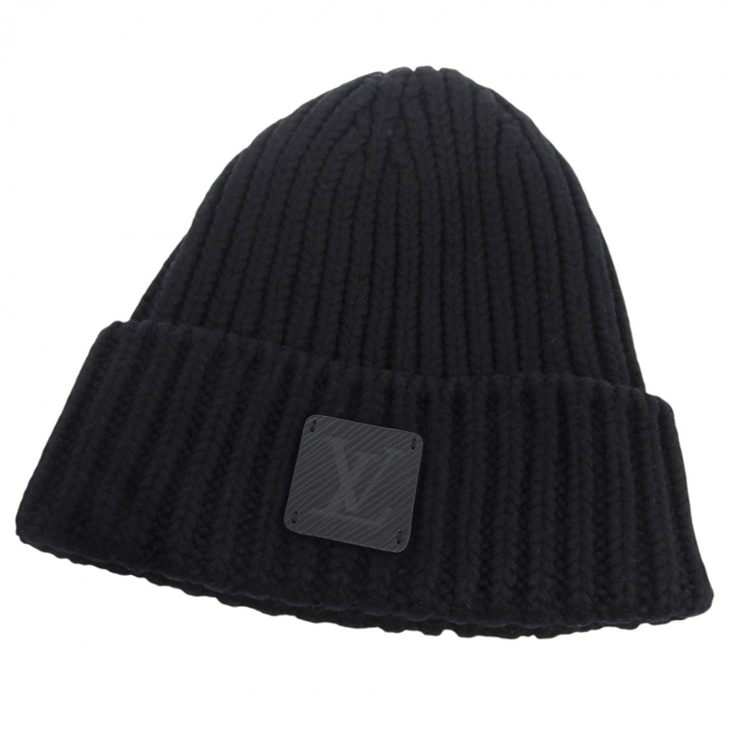 Louis Vuitton Knit Cap M79370 Wool Black Epi Beanie Epi